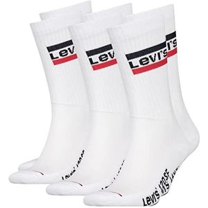 Levis Unisex sokken Regular Cut 120SF SPRT LT 3-pack, wit (004), 39-42 EU