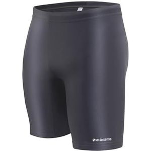 sesto senso Jammer zwembroek voor heren, lang, strak, boxershorts, surfen, zeilen, watersport, grafietgrijs, 3XL Grote maten