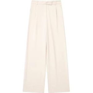 yk8fass Geplooide broek met hoge taille hv-3349, Gebroken Wit, 2