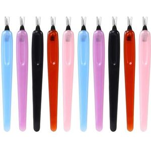 10 Stks Cuticle Remover 5 Kleuren Cuticle Pusher Nail Cuticle Remover Cuticle Trimmer Cuticle Pusher Tool Cuticle Remover Tool Nail Tool voor Manicures en Pedicures