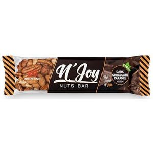 XXL Nutrition - N'Joy Nuts Bar - Proteïne Eiwitreep - Dark Chocolate Caramel - 1 Reep (40 gram)