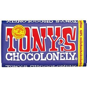 Tony's Chocolonely - volle melkchocolade met brezel en toffee - tafel chocolade met karamel - 42% cacao - 180 gram - Belgium Fairtrade chocolade