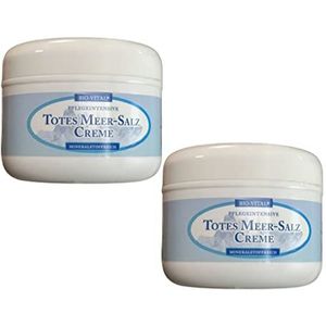 Originele Dode Zee-zoutcrème, natuurlijke revitalisatie en soepelheid door mineraalrijke verzorging (dode zeezoutcrème, 2 x 250 ml)