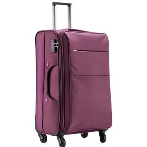 Bagage Softside Uitbreidbare Handbagage Met Spinnerwielen, Lichtgewicht Rechtopstaande Koffer Trolley Koffer (Color : B, Size : 26in)