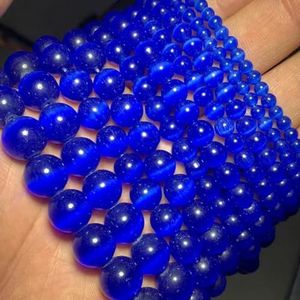 Gemengde kleuren Cat's Eye opaal natuursteen 4/6/8/10/12MM Spacer glas Losse kralen voor sieraden maken DIY armbanden bevindingen-Donkerblauw-4mm 95st