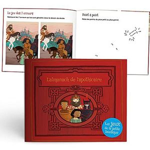 Les enfants Royal L'Almanach de l'Apothicaire Speelboek, 4 tot 7 jaar, zachte omslag, 17 x 20 cm, 12 pagina's, gemaakt in Frankrijk