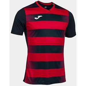 Joma T-shirt merk model T-shirt korte mouwen Europa V zwart rood