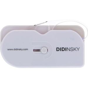 DIDINSKY Orsay Leesbril voor dames en heren, compact, licht, randloos, ideaal voor op reis, productetiketten lezen, uniseks, comfortabel, met plakstrips voor bevestiging, Snowbio, 2.5