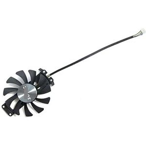 grafische kaart 75mm 4Pin GA81S2U 12V 0.38A 83x16mm Hole GTX 980 GPU Fan Compatibel met GTX 980-4GD5 AMP HA Videokaart Koelventilator (Zilver)
