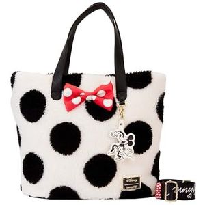 Loungefly Disney Minnie Mouse Rocks the Dots Klassieke Sherpa Tote Bag, Meerkleurig, Medium