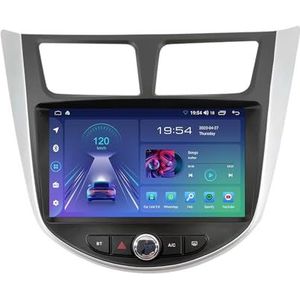 Android 12 Autoradio Voor Hyundai Verna 2010-2016 9 Inch Touchscreen GPS Navigatie Ondersteuning CarPlay Android Auto/DSP/DAB/AHD Achteruitrijcamera(M150S - 4 Core 2+32G WIFI)