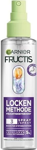 Garnier Vochtopvulende verzorgingsspray voor alle soorten krullen, definitie en veerkracht, met hyaluron en shea-vetzuren, veganistisch, zonder siliconen, fructis krulmethode, 1 x 150 ml