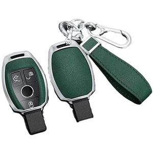 Autosleutel beschermhoes 2 3 Knop Metalen Lederen Autosleutel Case Cover Shell Voor A B C E GL S Voor GLA Voor GLK Voor CLS Klasse W204 W205 W212 W463 W176 Sleutel Shell(15)