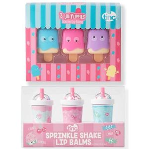 Tinc Lippenbalsemset | Sprinkle Shake & Ice Lolly geurende lippenbalsems voor kinderen | 6 leuke smaken | Geschenkset voor meisjes | Leuke feesttasvullers | Houdt de lippen zacht en gehydrateerd