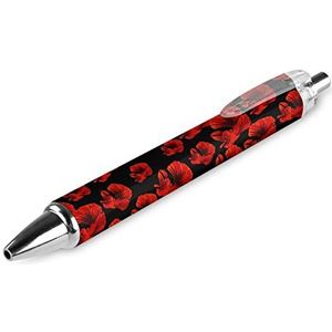 Rode Vechten Vis Custom Pennen Balpen Intrekbare 0.5mm Fijne Punt Zwarte Inkt Schrijven Pennen Voor Office Home 1 STKS