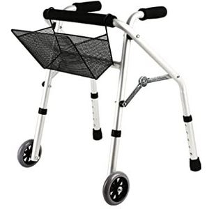 Rollator Walker met 2 grote wielen in hoogte verstelbare lichtgewicht aluminium opvouwbare mobiliteitswandelaar met hersenverlamming voor kinderen