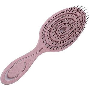 CAISHA Haarborstel Voor Nat Haar Trekvrije Ontwarrende Borstel Roze Spiraalveer Zacht Voor De Hoofdhuid Voor Alle Haartypes K108