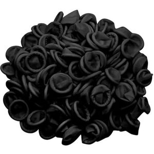 Vingertop Rubber Bescherm, Verpakking van 100 wegwerpbare latex vingercondooms in meerdere kleuren(Black)