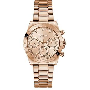 GUESS Women's Quartz Watch with Stainless Steel Strap, Rose Gold, 18 (Model: GW0314L3)