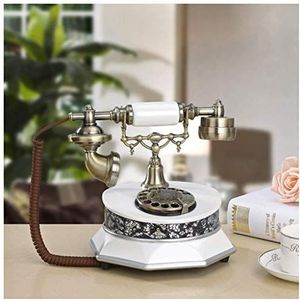 Telefoon Woonkamer Wit Antieke Hars Telefoon Retro Vaste Decoratieve Telefoon Vaste Slaapkamer Decoratie Oude Telefoon: