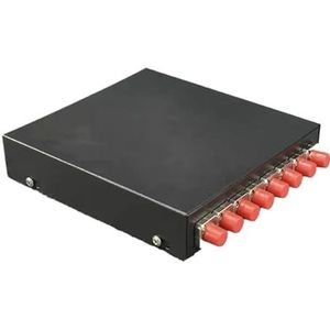 2 stks 8 poorten glasvezel terminal box mini lege doos volledig uitgerust FC SC LC ST 4/8 cores adapter pigtail aansluitdoos(Orange)
