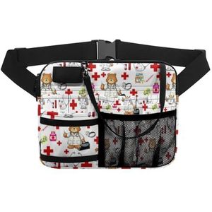 Verpleegster heuptasje verstelbare taille riem heuptasjes voor vrouwen taille zakje stethoscopen duurzame noodbenodigdheden verpleging organisator riemzakken. voor arts, verpleegkundige, Kbb3906bz41,