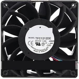 Voor Delta for Electronics TFC1212DE DC 12V 3.9A 120x120x38mm 4-draads serverkoelventilator