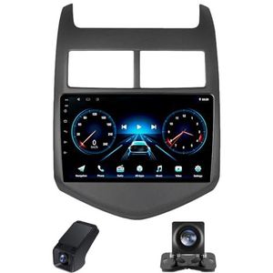 Draadloze Autoradio - 9 inch - Android 14 - Geschikt voor Chevrolet Aveo 2 2011-2015 - Met Bluetooth en Achteruitrijcamera