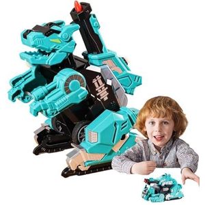 Dinosaurus transformatie auto speelgoed - 2 in 1 Transformerend speelgoed,Robotspeelgoed voor kinderen van 3 jaar en ouder, kerstverjaardagscadeaus, dinosaurusfiguren, peuterauto's Bseid