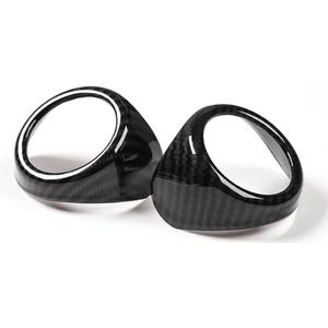 Stickerstickers ABS Auto 1 Pijler Deur Audio Stereo Luidspreker Decoratie Cover Trim Stickers Voor Mustang 2015 Up Interieur Accessoires(Black)