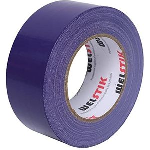 WELSTIK Professionele kwaliteit plakband, gekleurd plakband voor reparaties, knutselen, handwerk, binnen en buiten, 50 mm x 41 m, 7,5 mm dik, paars
