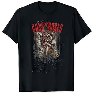 Guns N Roses Heren geschetst Cherub T-shirt met korte mouwen, Zwart, L