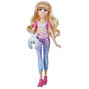 Hasbro E9024 Disney Prinzessinnen Comfy Squad Aurora Modepop, Pop in Vrijetijdsoutfit, vanaf 5 Jaar