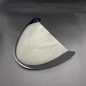 Motorhelm vizier lens, Helmvizier, OF608 Open Gezicht Helm Vizier for LS2 OF608 Windscherm UV-Cut Motorhelmen Accessoires (Zwart - Alleen for Gebruik overdag)(Silver-day Use Only)