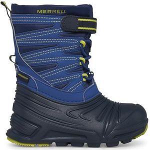 Merrell Snow Quest Lite 3.0 Jr Waterdichte sneeuwlaarzen voor kinderen, uniseks, Blauw Groen, 16.5 cm