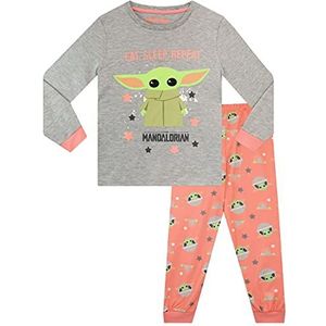 Star Wars Meisjes Pyjama's The Mandalorian Veelkleurig 140