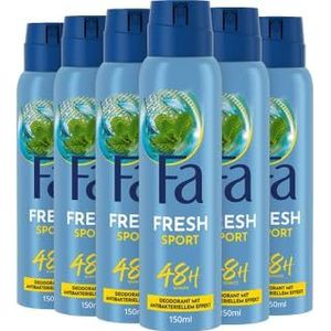 FA Deospray Sport, verpakking van 6 stuks (6 x 150 ml)
