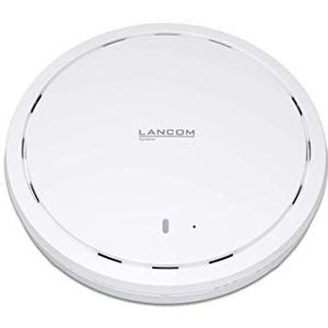 LANCOM LW-600 (WW) WiFi-6 Access Point met tot 1775 MBit/s in rookmelder-design, twee geïntegreerde antennes, PoE (IEEE 802.3af), Dual Concurrent WLAN (2,4 & 5 GHz) 2x2 MU-MIMO, wit