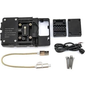 Telefoon Mount Motorfiets Mobiele Telefoon GPS Navigatie Beugel Ondersteuning 12 MM Past Voor BMW R1200GS R1250GS R 1200 GS LC ADV R1250 GS Adventure GPS Navigatiehouder(Kleur:Mobile phone holder)