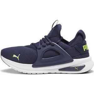 PUMA Softride Enzo Evo Hardloopschoen heren, Puma Navy Electric Lime PUMA Wit, 48.5 EU