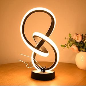 AVANLO Led-nachtlampje, 10 W, 3000 K, RGBW, tafellamp, bedlampje, aanraking, dimbaar, 6 kleuren en warm licht, geschikt voor slaapkamer, feest, woonkamer