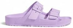 BIRKENSTOCK ARIZONA EVA 1028200 Krokus-Damenhausschuhe mit Gummischnallen 41