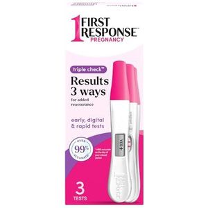 First Response Zwangerschapstest, 3-geruit, 3 karaat