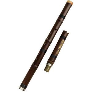Bamboefluit Tweedelige verticale bamboefluit Traditioneel Chinees handgemaakt professioneel houtblazersinstrument (Size : F)