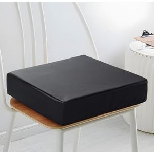 Schwar Textilien ® Orthopedische zitverhoging, kunstleer, 40 x 40 x 10 cm, zwart