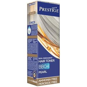 Vips Prestige | Semi Permanente Haarkleuring en Parel Kleurtoner 04 | Kleuring zonder Ammoniak en Peroxide | Met Olijfolie, Macadamia-olie en Castorolie | Verzorgt, hydrateert en geeft glans