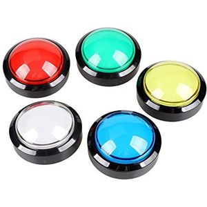 EG STARTS 5 x 60 mm led in de vorm van verlichte toetsen met koepel voor arcade-games (elke kleur van 1 stuk)