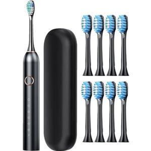 Elektrische tandenborstel - oplaadbare 40000 VPM diep schoon 6 modi reisetui snel opladen laatste 180 dagen tandenborstel - elektrische tandenborstel voor volwassenen voor volwassenen