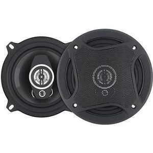 SQUADO Paar autoluidsprekers 16 cm, luidsprekers tot 500 W met beschermrooster, impedantie 4 ohm, krachtig en helder geluid voor de auto