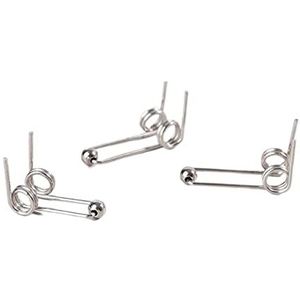 Kleine torsieveer, 1/5 stuks draaddiameter 1,2 mm krultang vervanging dubbele retour torsieveer schoonheid haar krultangaccessoires (kleur: metallic, maat: 26 mm 5 stuks) (kleur: metallic, maat: 28